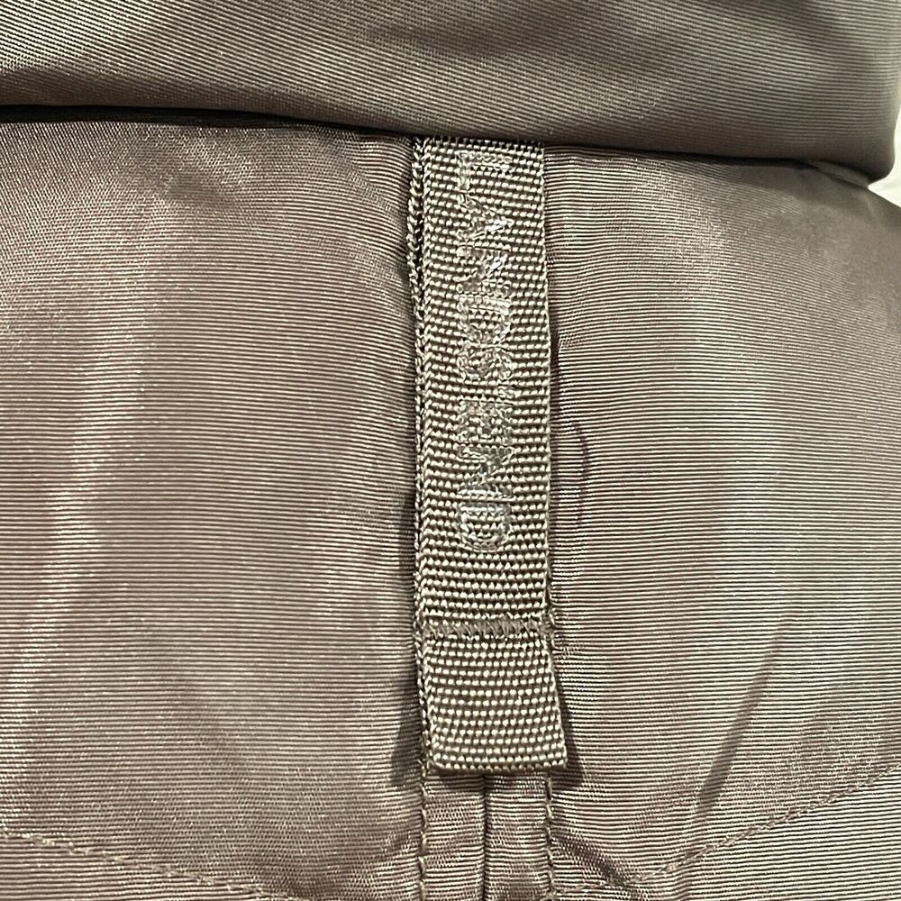 ~~ Lands End Down/Feathers Puffer Vest Sm Womens Zip Up Dark Brown Snap Pockets~ - Picture 11 of 16